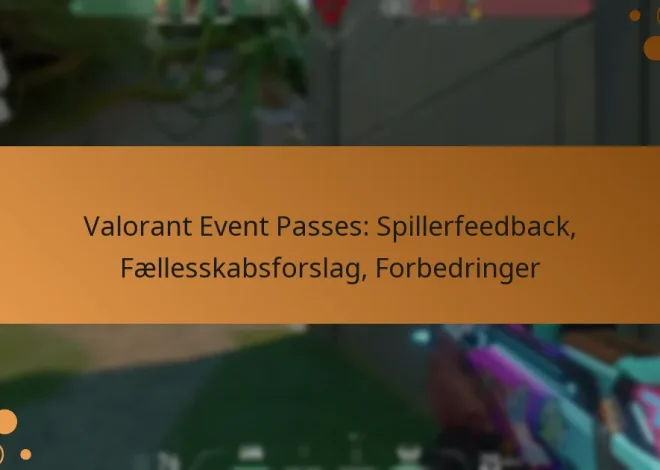 Valorant Event Passes: Spillerfeedback, Fællesskabsforslag, Forbedringer