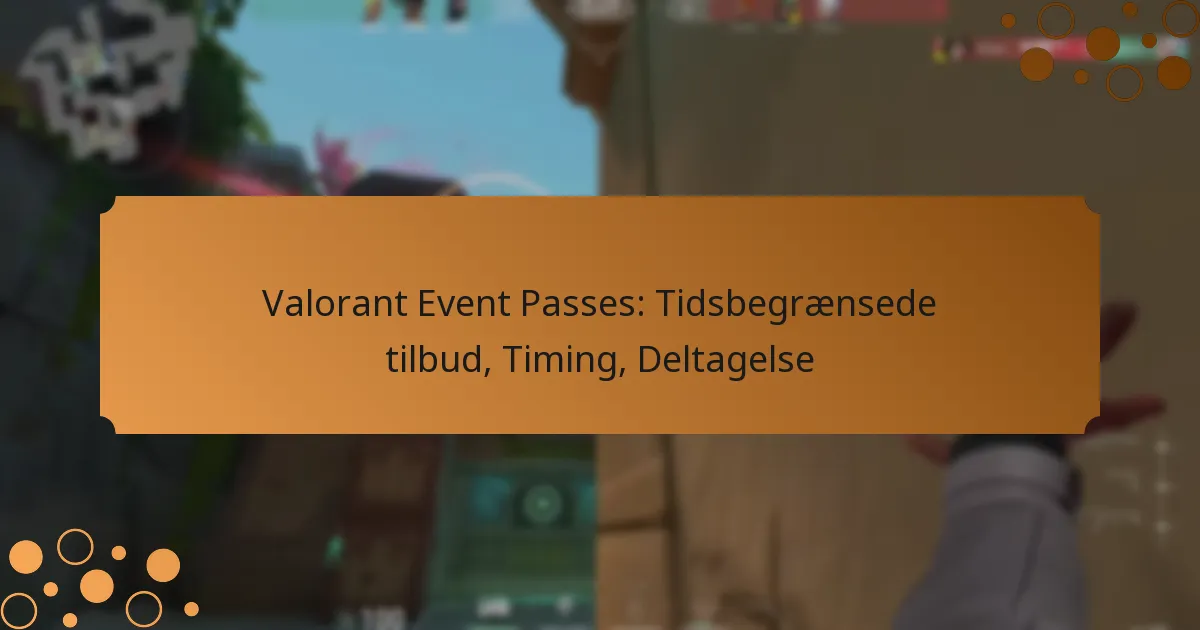Valorant Event Passes: Tidsbegrænsede tilbud, Timing, Deltagelse